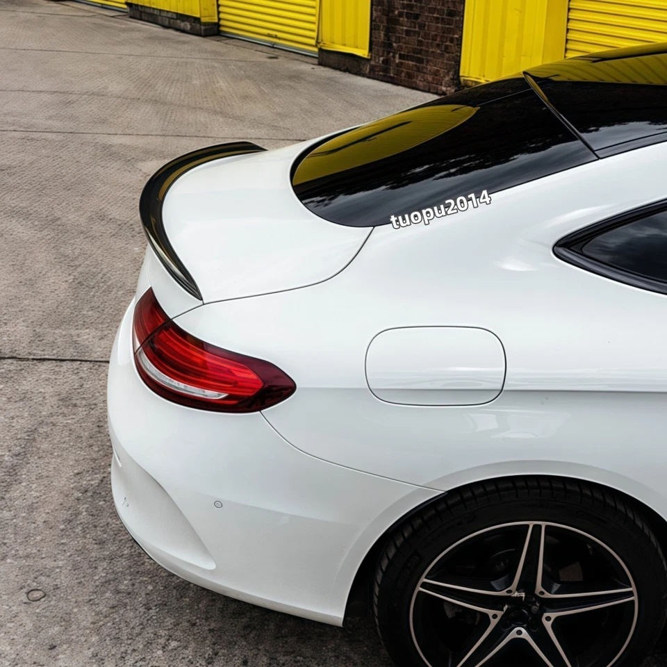 For Mercedes C-Class C205 2DR Coupe Rear Spoiler Trunk Wing Gloss Black 2016-20 - Изображение 2 из 4
