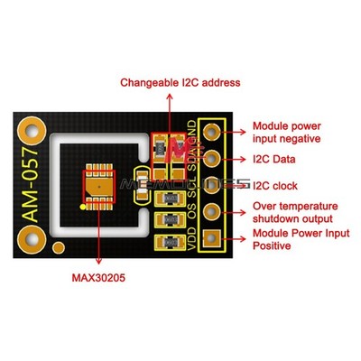 IR Infrared Sensor Module Temperature Sensor Board Receiver Switches MAX30205 #c