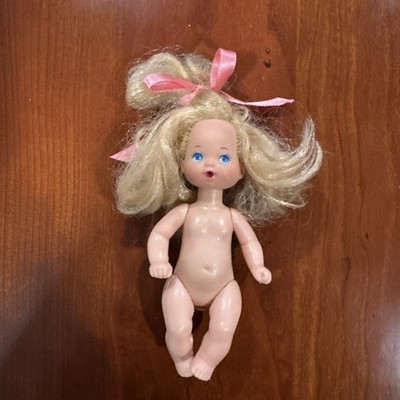 RARE - 1987 Mattel Heart Family Baby WETS BABY - Drinks & Wets Doll 