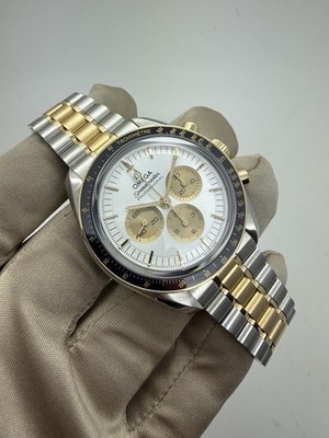 2024 Omega Speedmaster 18k Yellow Gold / Steel 42 Watch 310.20.42.50.02.001 B+P