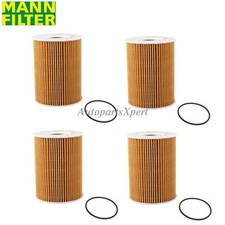 4x 11427840594 11427834734 OEM Mann Oil Filter For BMW M5 2006-10 M6 2006-11 5.0