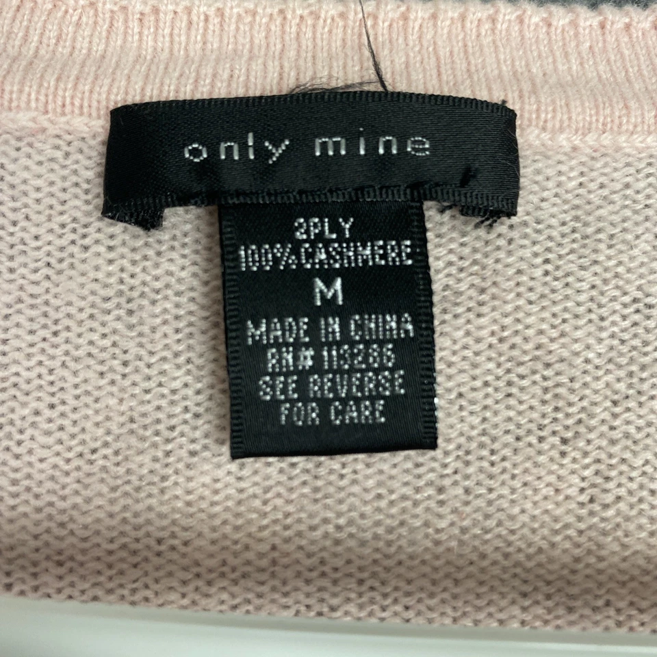 Suéter Only Mine Para Mujer Talla M Rosa Cachemira Preppy Ropa de Trabajo Informal Foto 2 de 4