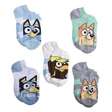 boys Kids Socks 6-8 Sky Blue 5-pack 