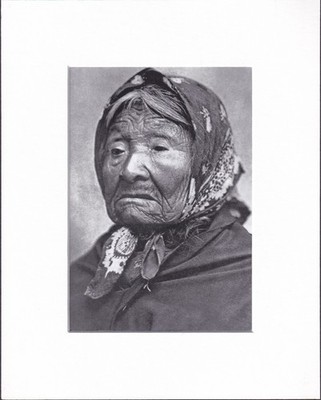 8X10 Matted Print Picture Edward S Curtis: Native American Indian: Angeline