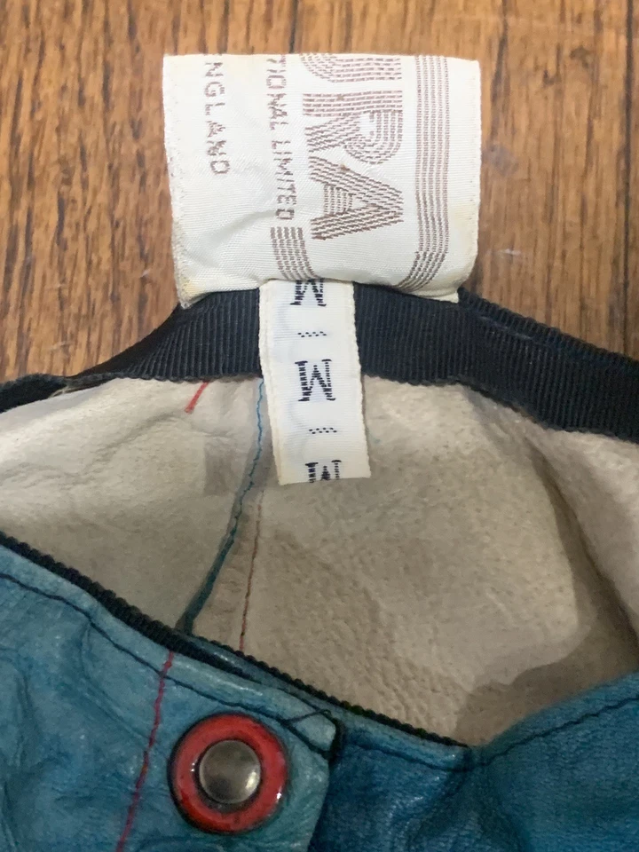 Calça de Couro Feminina Miura Vintage Estilo Hippie Azul Verde Bell Bottoms Inglaterra - Imagem 2 de 4