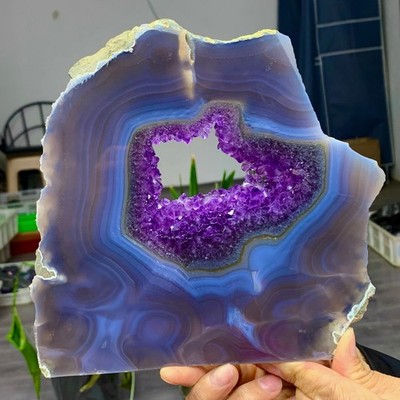 1.62LB Healing of natural amethyst crystal cave quartz crystal specimens