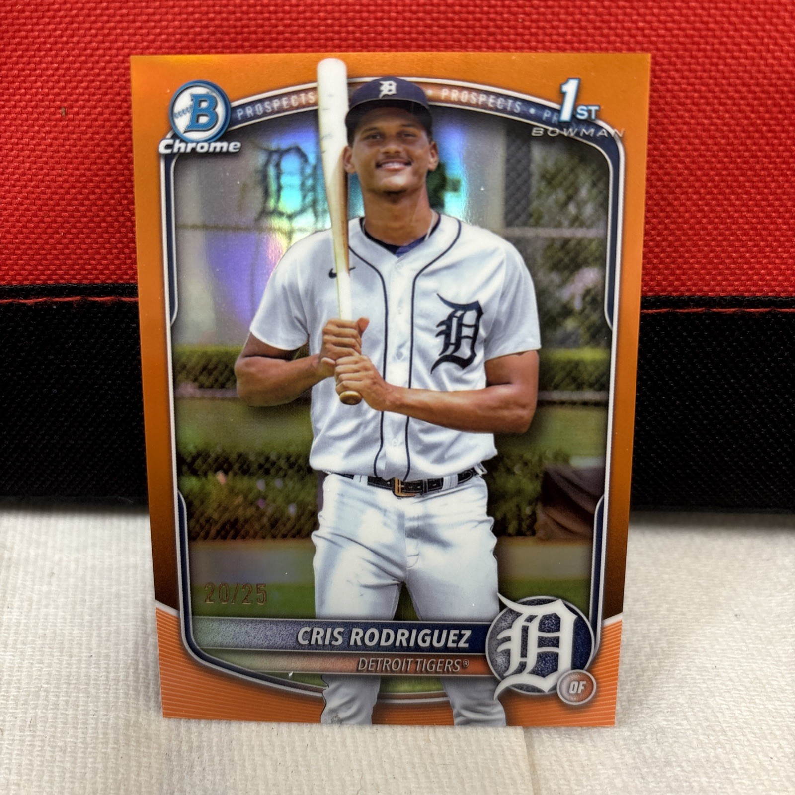 2025 Bowman Chrome - Prospects Cris Rodriguez, #BCP-250 True Orange 20/25