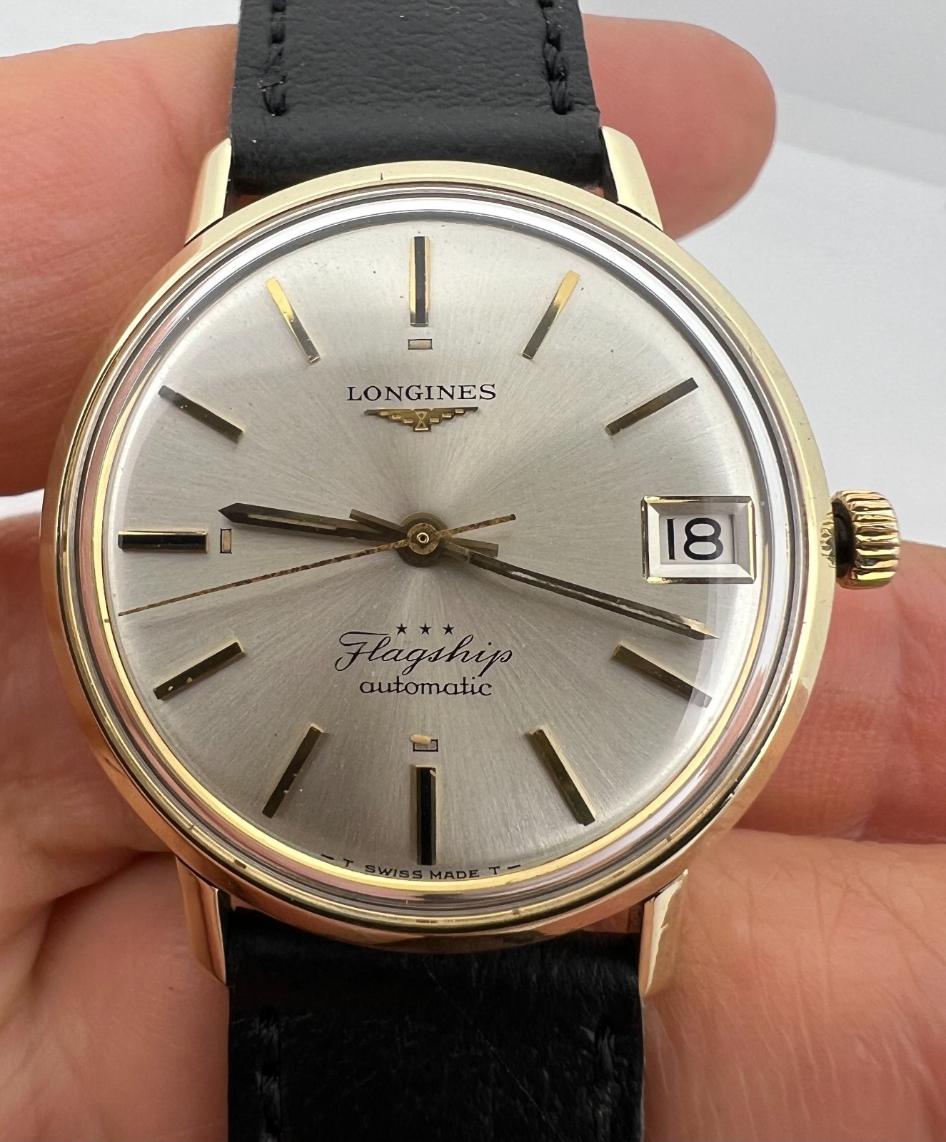 Vintage Longines Flagship Automatic Date Men's 35… - image 8