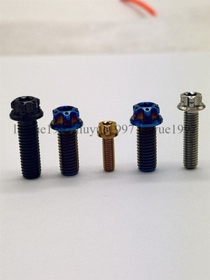 M10 Titanium Bolt Flange Torx Screw Lengh 15-90mm For Motorcycle