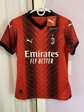 PUMA Stadium AC MILAN HOME JERSEY 23/24 RED/BLACK ,Size S  NWT