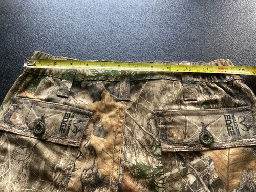 Realtree Camo Hunting Cargo Pants Youth Boys Size L 10-12 6 Pockets Camouflage - Picture 8 of 10