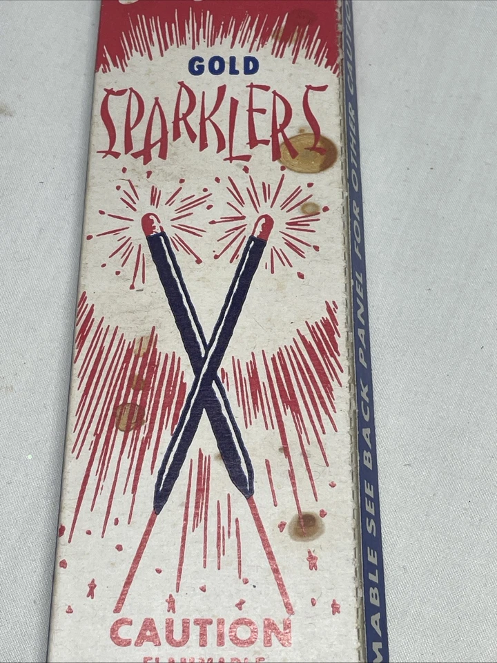 Vtg 5 Sparkler Boxes Only Elkton Easy Lite Esco Gold Red Green July 4th Firework - Image 4 of 4