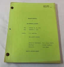 original tv show screenplay BARBARA MANDRELL & THE MANDRELL SISTERS Feb 7 1981