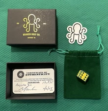 Kraken Golf Marker - Augusta Die Limited Edition #19 Of 75 Made Ball Marker