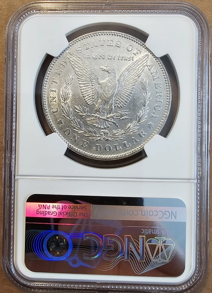 1878 Morgan Silver Dollar * 7 Tail Feathers Rev 78 NGC Graded - Image 4 of 4