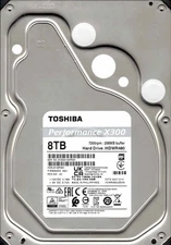 X300 HDWR480UZSVA P/N: HDELX14ZPA31 F/W: 0601 Toshiba 8TB Desktop HDD