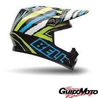 Casco cross BELL MX-9 TAGGER SCRUB PSYCHO, taglia XL, nero/verde/BLU