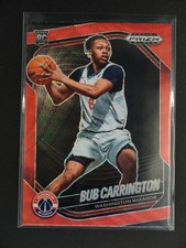 Bub Carrington RC 2024-25 Panini Prizm Black Basketball Ruby Wave Prizm [3hk