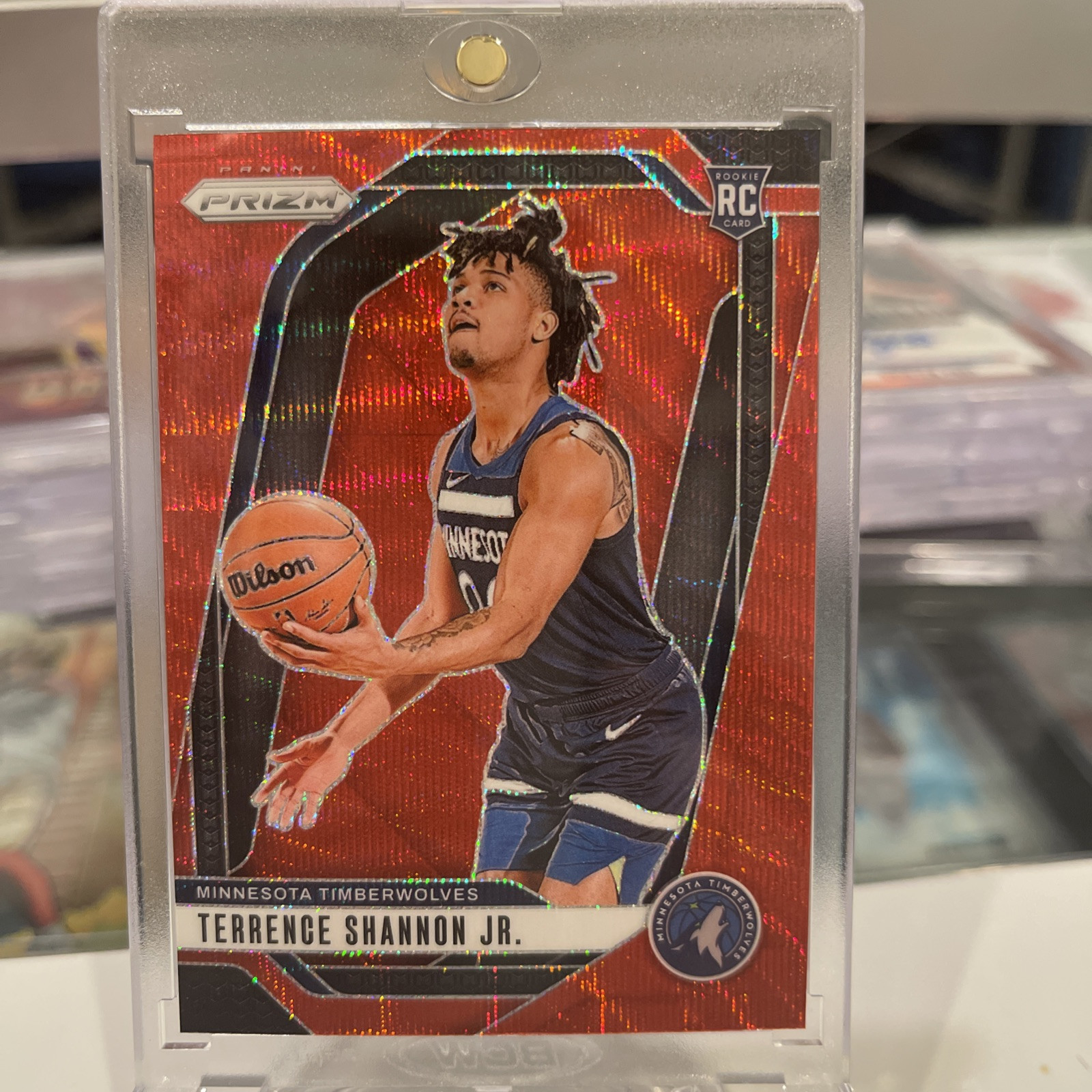 2024-25 Panini Prizm Terrence Shannon Jr ROOKIE Ruby Red Wave SP