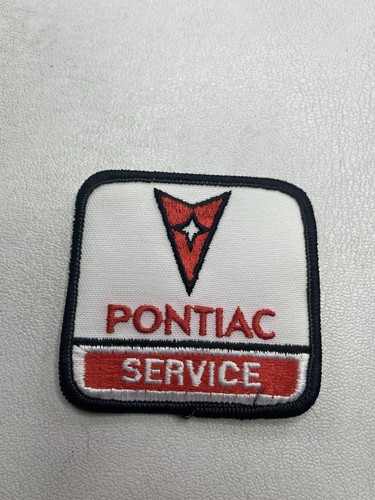 Vtg PONTIAC SERVICE Car Care Auto Repair Uniform / Advertising Patch M021
