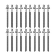 20 PCS Drum Tension Rods 2" 52mm Chrome Finish with Washers Diameter in 7/32"
