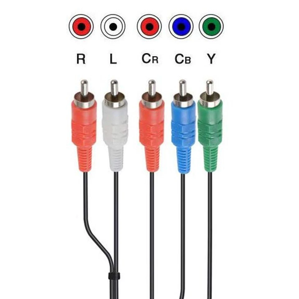 Cable de audio y video HD 5 componentes RCA AV cable M/M para Sony PS2/PS3/PS3 delgado Foto 3 de 4