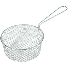 8" Wire Chip Basket Stainless Steel Deep Fryer Basket for Kitchen & Catering Use