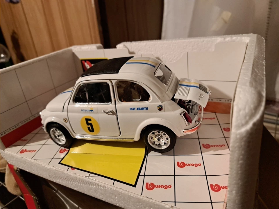 FIAT 500 ABARTH 1965 BURAGO SCALA 1/18 - Immagine 4 di 4