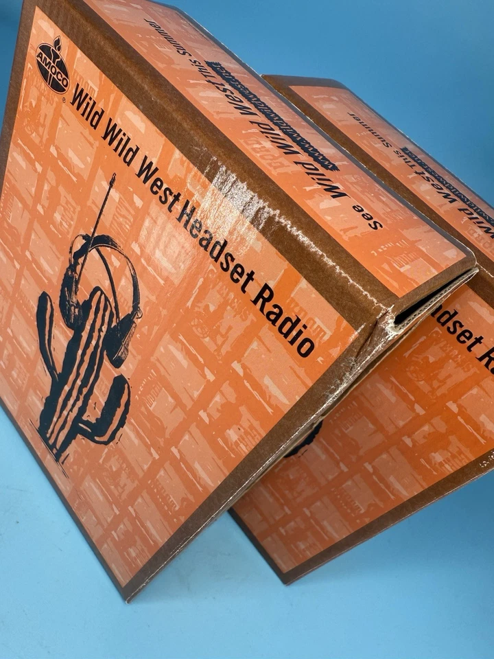 Amoco GPX "Wild Wild West" Promotional AM FM Radio Headset NEW Vintage '98 x2 - Image 2 of 4