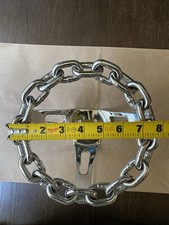 Vintage Chain Steering Wheel 8 Inch Automotivechrome Very Nice Condition