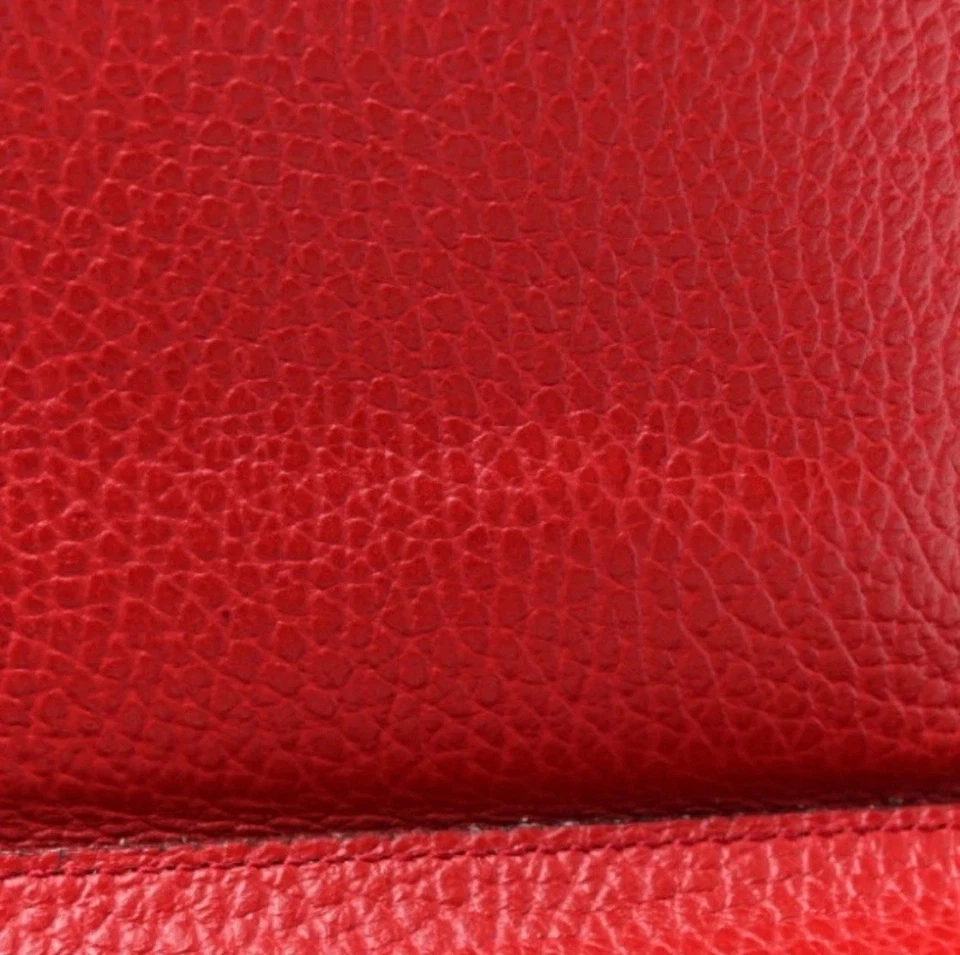 Cartera compacta Gucci monograma dólar piel de becerro cremallera alrededor beige ébano Rosso Foto 2 de 4