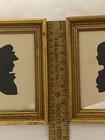 Sydney Zoltan Lucas Vintage Framed Silhouettes Boy and Girl 1930s-1940s  5”x6” — photo 3