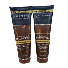 2 John Frieda Brilliant Brunette Visibly Brighter Subtle Lightening Shampoo 8.3