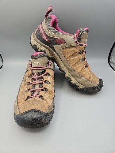 Keen Shoes Womens 9.5 Targhee lll Low Top Waterproof Hiking Leather Pink Lace - Picture 7 of 12