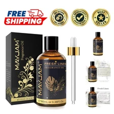 100ML Fresh Linen Fragrance Oil - Long-Lasting Scent for Diffusers & Crafts