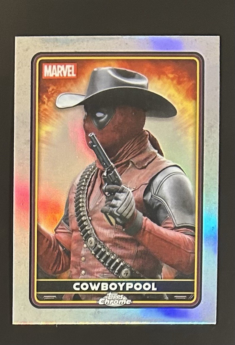 2025 Topps Chrome Deadpool Characters Refractor Cowboypool #36