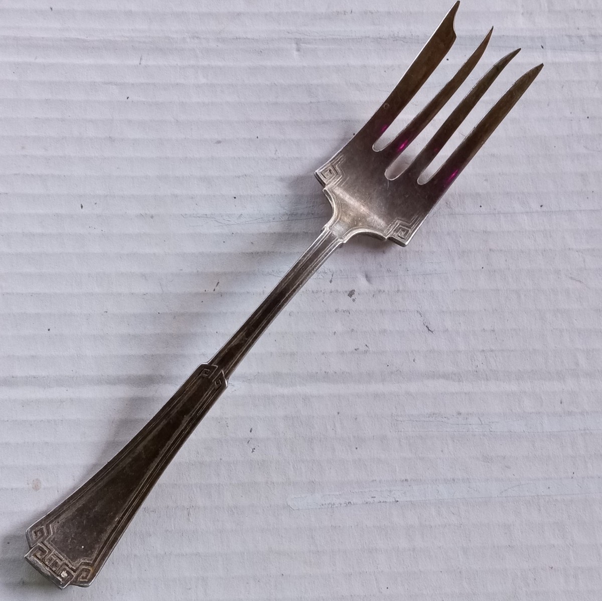 Meat Serving Fork Silver Plate 1881 Rogers A1 Pat Mar 2-15 Silver
