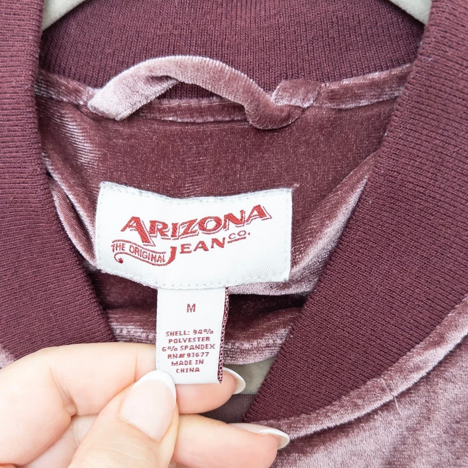 Chaqueta Bomber Y2K Mujer Terciopelo Talla M Rosa Cremallera Completa Retro Calle Suave Niña Foto 4 de 4