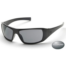 Pyramex SB5621D Goliath Safety Glasses Black with Gray Polarized Lens 1 Pair