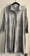 Fabulous Gretchen Scott Gray Print Shift Dress Size L