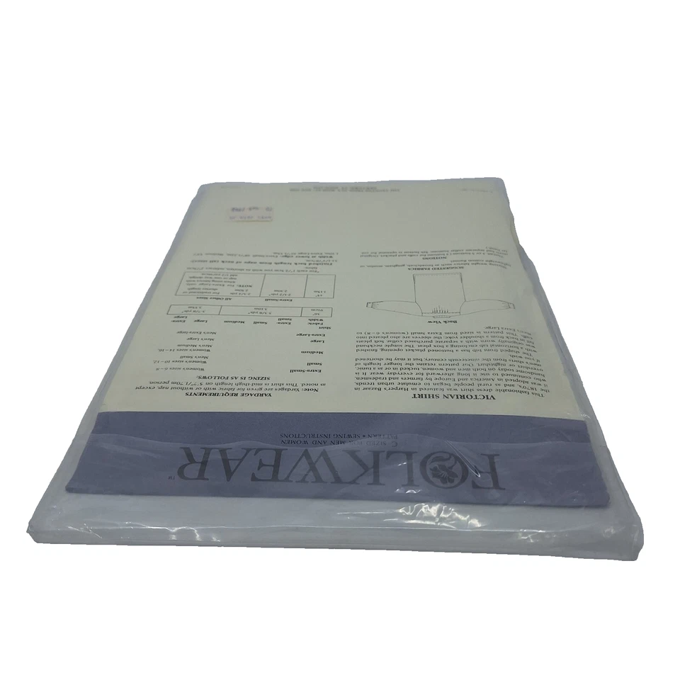 Folkwear Victorian Shirt 202 Overshirt Nightshirt Tunic M&W XS S M L XL Uncut M3 - Image 3 of 4