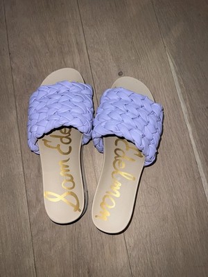 Sam Edelman 'AINSLIE BRAIDED SLIDE SANDAL' SZ 8 IN Misty Lilac Purple