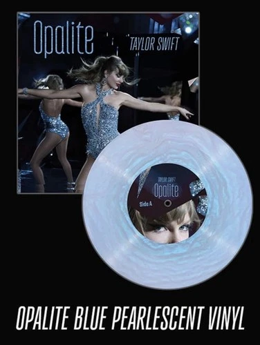 Taylor Swift OPALITE Blue Pearlescent Vinyl 7" 45 RPM Life of a Showgirl SINGLE