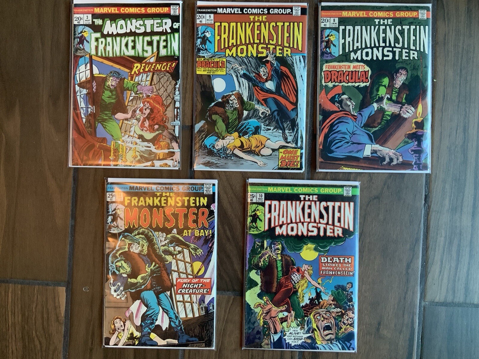 Frankenstein monster comics horror collection vintage classics