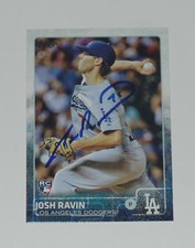 JOSH RAVIN SIGNED AUTO'D 2015 TOPPS CARD #US97 LOS ANGELES DODGERS BRAVES