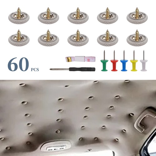 60pcs Sagging Headliner Repair Buckle Pins Rivet car Roof Liner Ceiling