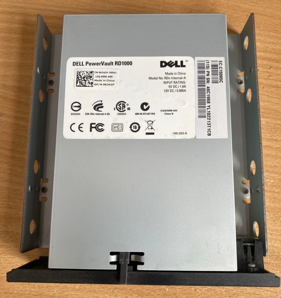 DELL PowerVault RD1000 5.25" SATA  Drive Bay - 0K342P - Image 3 of 4