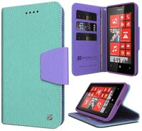 Mint Purple Infolio Wallet Credit Card Id Case Cover Stand For Nokia Lumia 520 on sale Mint Purple Infolio Wallet Credit Card Id Case Cover Stand For Nokia Lumia 520 on sale