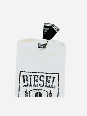 じゅん Diesel T-Diegor 11 Maglietta T-Shirt NWT $80 White Size L | eBay