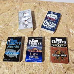 Tom Clancy Paperback Lot Of 5 Rainbow Six Patriot Games Power Plays Line Control Ebay